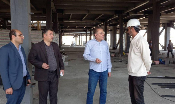 بازدید رئیس دانشگاه علوم پزشکی اردبیل از پروژه بیمارستان نجف‌زاده