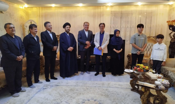 دیدار رئیس دانشگاه علوم پزشکی اردبیل با فرزند شهید صاحبقران فرد