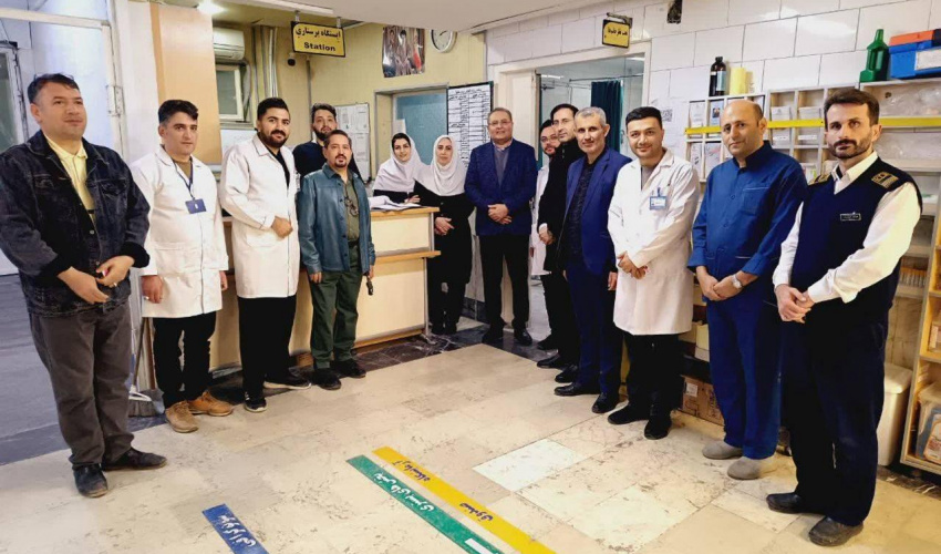 بازدید نوروزی دکتر بهزاد داورنیا، رئیس دانشگاه علوم پزشکی اردبیل از مراکز درمانی