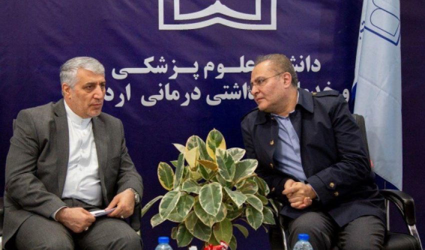 دیدار سفیر ایران در جمهوری آذربایجان با رئیس دانشگاه علوم پزشکی اردبیل در اکسپو ۲۰۲۵